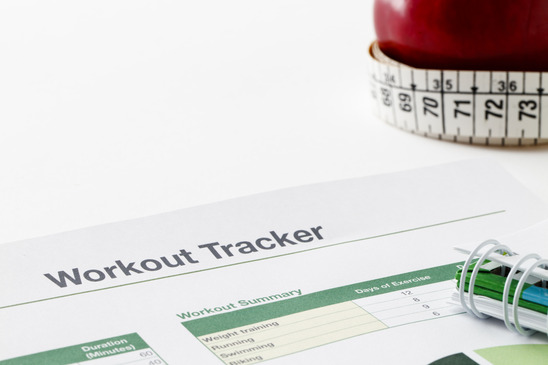 Workout tracker printout
